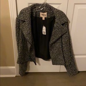 Forever 21 black and white tweed jacket